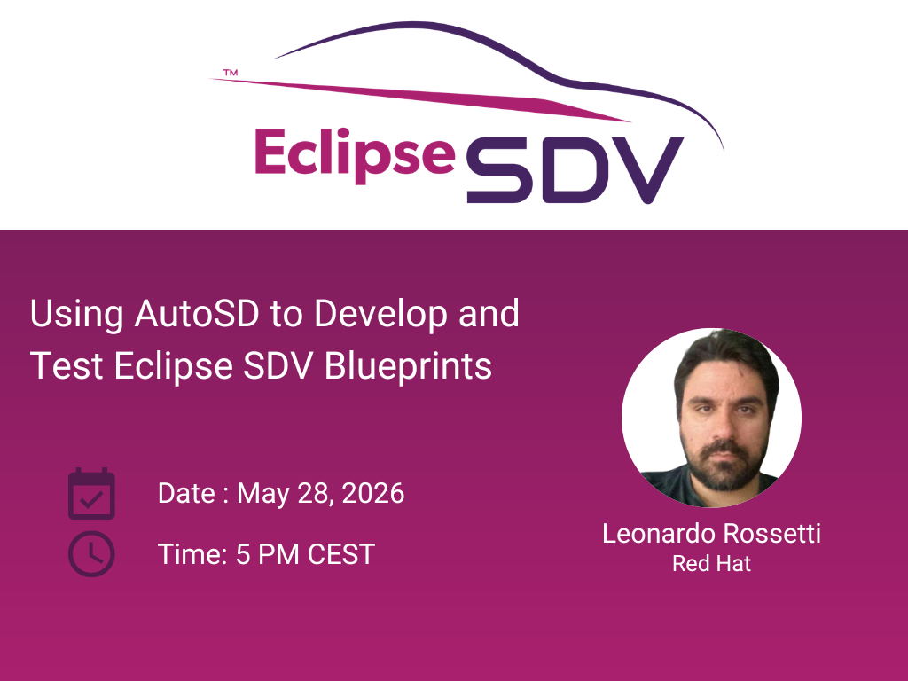 Shifting Gears with SDV - Using AutoSD to Develop and Test Eclipse SDV ...
